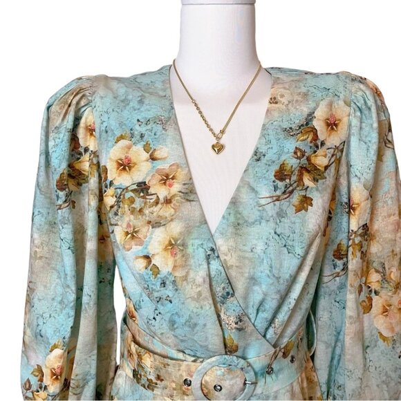 NWT Elliatt Overindulgence Linen Mini Dress - Picture 7 of 8